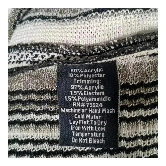 Misook Collection Cardigan Jacket Women's Small - Elegant Knit Fashion Tasseled - Picture 6 of 6